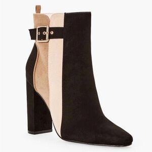 JustFab Linette Color Block Booties (Size 7.5)
